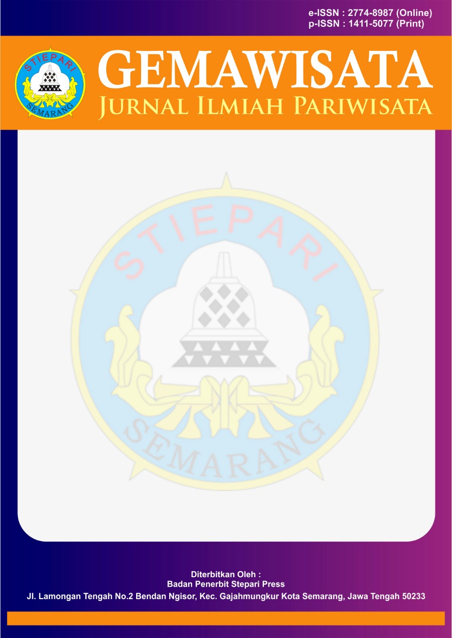 					View Vol. 18 No. 3 (2022): September : Jurnal Ilmiah Pariwisata
				