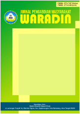 View Vol. 5 No. 3 (2025): September : Jurnal Pengabdian Masyarakat Waradin